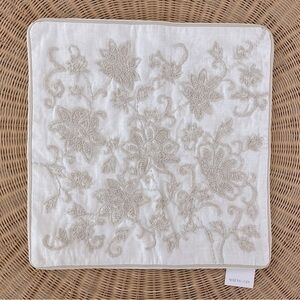 NEW Serena & Lily Marigot Pillow Cover (22” SQ)-Flax Beige